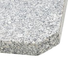 vidaXL Umbrella Weight Plate Granite 55.1 lb Square Gray