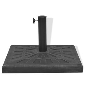 vidaXL Parasol Base Resin Square Black 12 kg