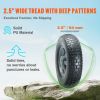 VEVOR Solid PU Run-Flat Tire Wheel, 10", 2-Pack, 180 lbs Dynamic Load, 220 lbs Static Load, Flat Free Tubeless Tires and Wheels for Hand Truck