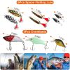 94Pcs Fishing Lures Kit Soft Plastic Fishing Baits Set with Soft Worms Frog Crankbaits Tackle Box for Freshwater and Saltwater to Bait Bass Trout Salm