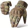 Tactical Gloves for Men - Touch Screen, Non-Slip, Full Finger Protection for Shooting, Airsoft, Military, Paintball, Motorcycle, Cycling, Hunting